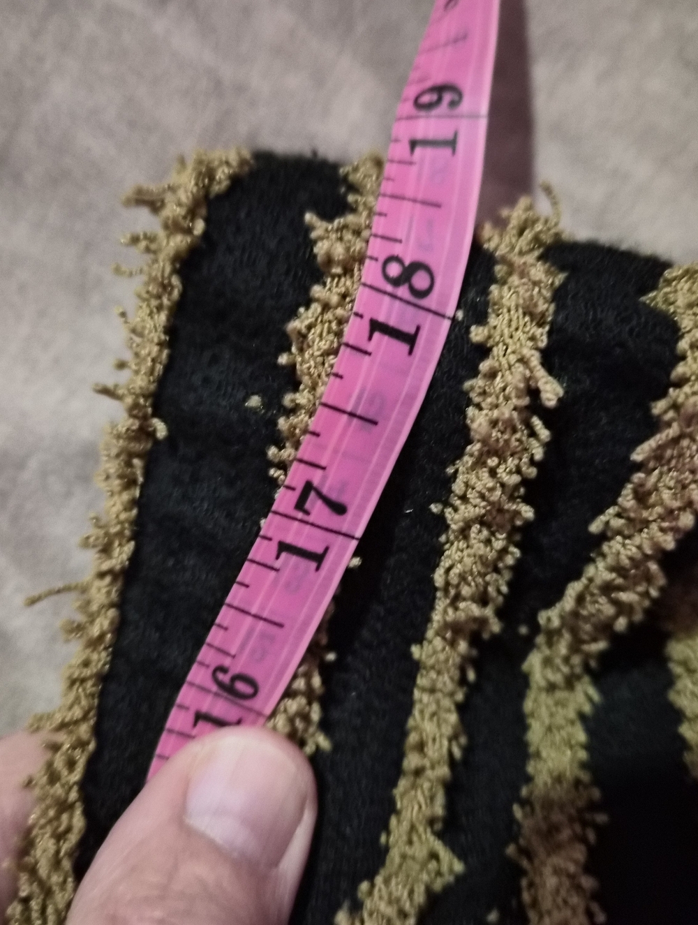 Furry Brown & Black Striped High-Waist Flare Leggings - Picture 12 of 12